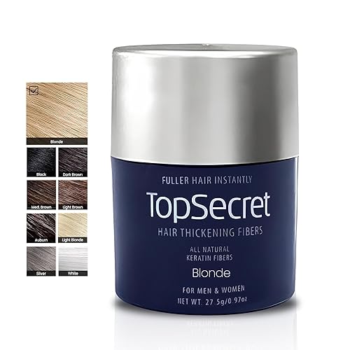 Miniatura 7 de Top Secret Recambios de fibras de construcción para engrosar el cabello, relleno de cabello natural e indetectable, para hombres y mujeres, rellena
