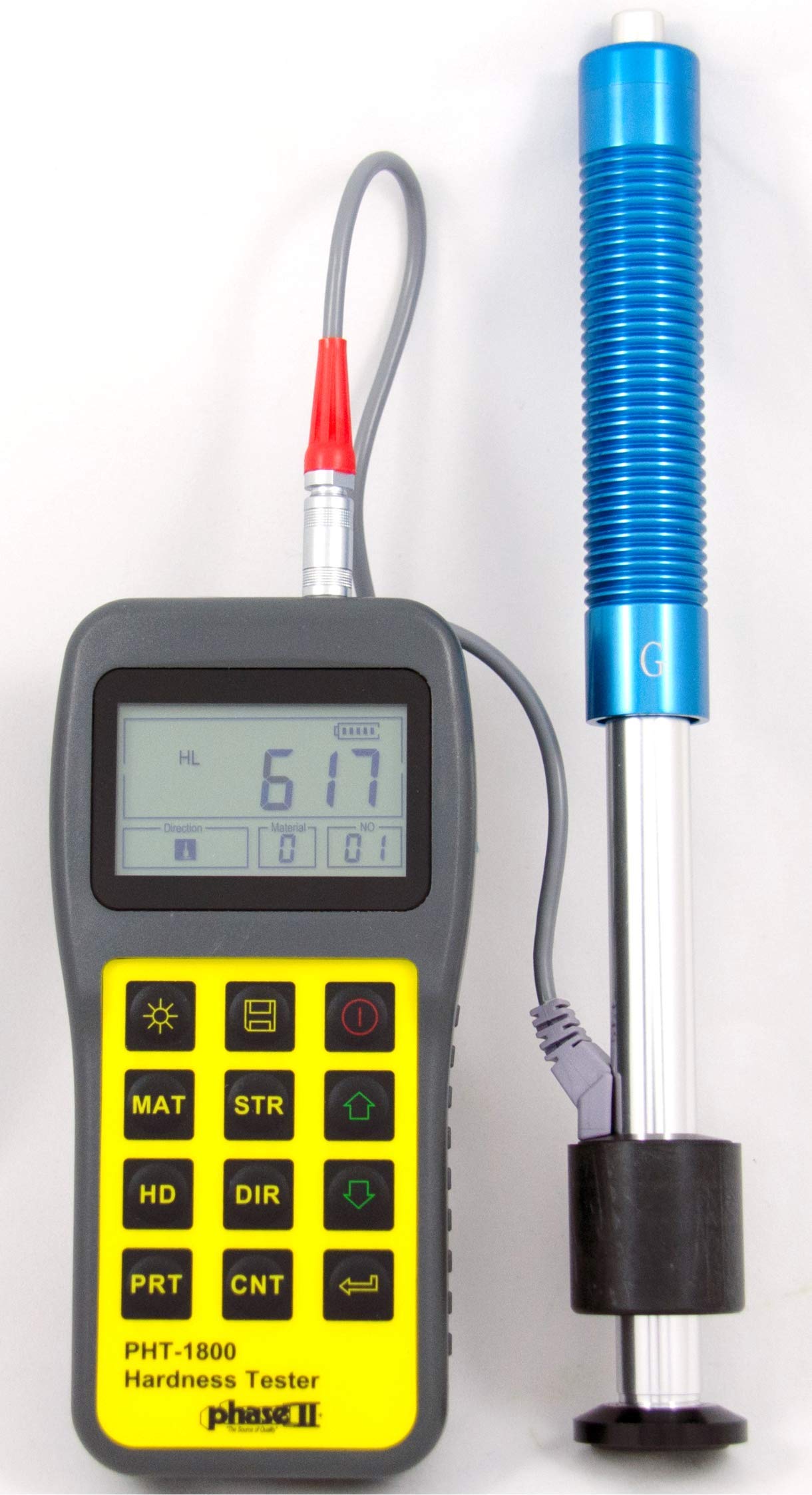 Phase Ii Plus, Portable Hardness Tester for cast Rough Parts with G Impact Device, Nist Traceable, Pht-1850
