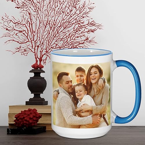 Miniatura 41 de Taza de café personalizada, regalo personalizado, taza de cerámica con foto, imágenes o texto, novedad de tazas personalizadas, perfecta para Borde