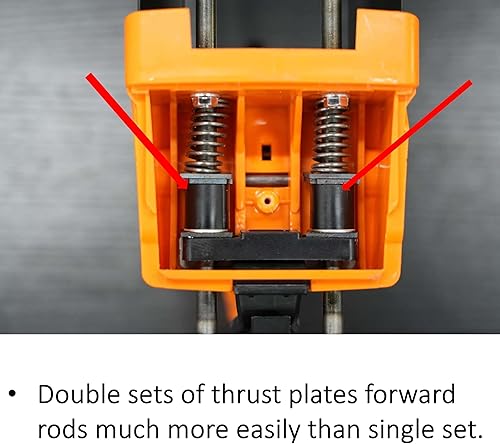 Miniatura 3 de Pistola de calafateo de doble cartucho, sin goteo, resistente, pistola de calafateo epoxi, aplicación de lechada epoxi de doble tubo (13.5 fl oz