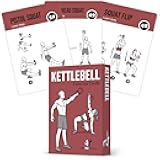 Kettlebell Workout Cards, Instructional Fitness Deck for Women & Men, Beginner Fitness Guide to Training Exercises at Home or Gym
