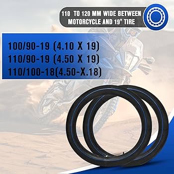 Heavy Duty 110/80-19 Inner Tube 19 Inch Butyl Rubber Straight