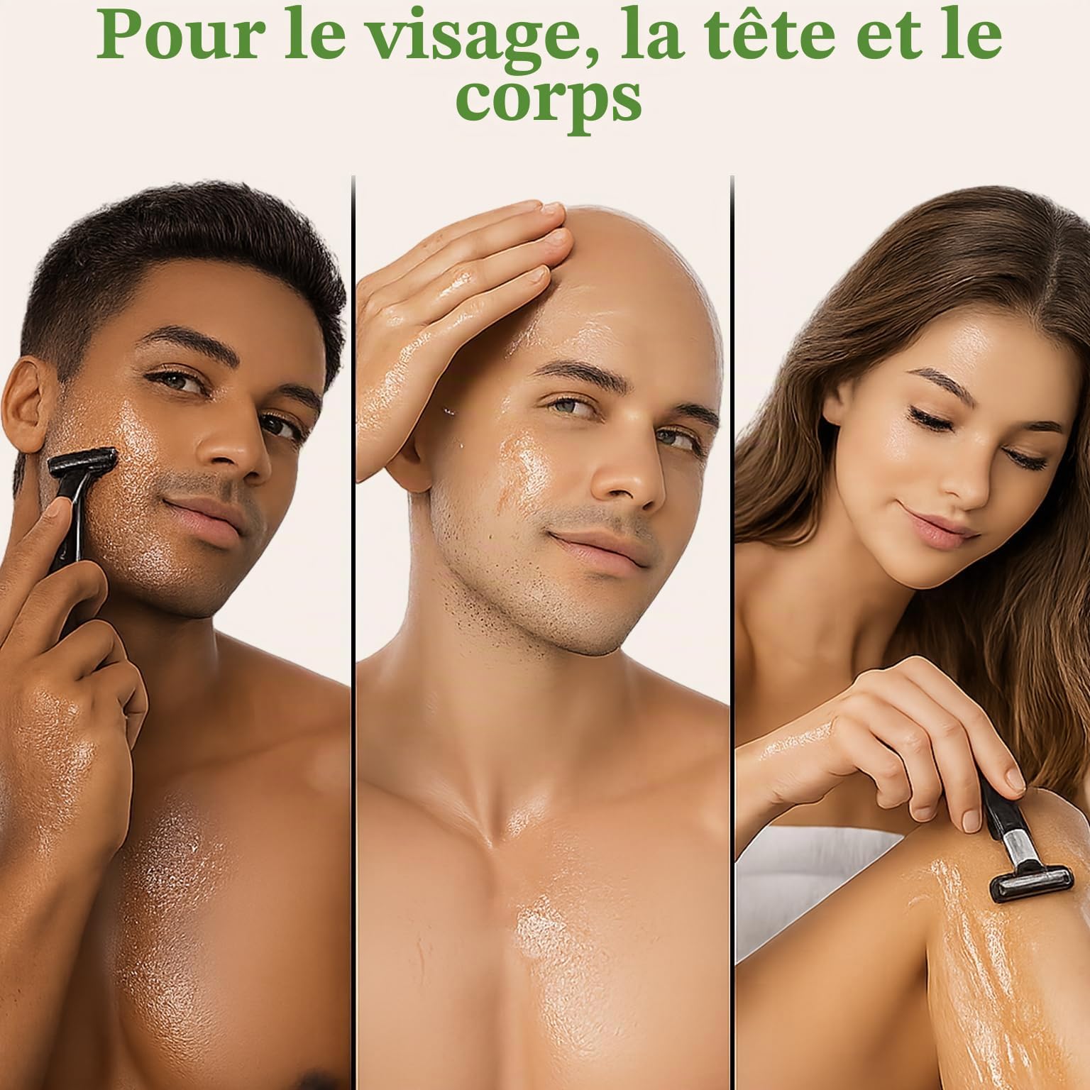 Huile de rasage naturelle Arbre à thé Bergamote & Citron vert 250 ml