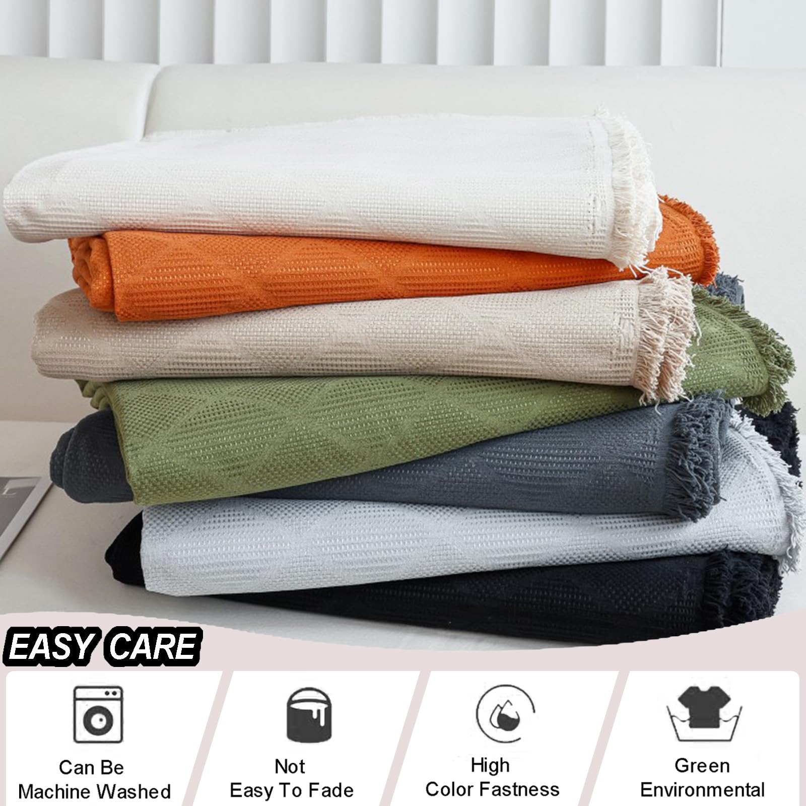 Plaids Ou Jeté De Canapé 1 2 3 4 Places Housse De Canapé Chenille avec Franges DéCoratives Couvre De Canapé en Forme De L/U Couverture De Canapé Polyvalente pour Chaise Et Lit(180X280cm,Grey)
