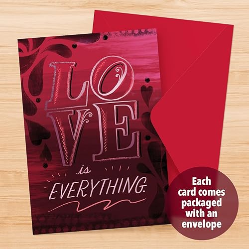 Miniatura 10 de Designer Pop!, Tarjeta de felicitación con texto en inglés "LOVE" en 3D para el día de San Valentín, novios, novias, parejas y cónyuges (1 tarjeta