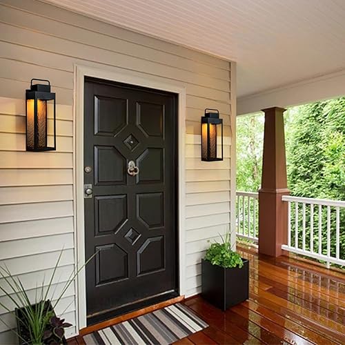 Miniatura 7 de Lámpara LED para exteriores, modernas luces de pared exteriores para casa, luz exterior negra para montaje en pared, luces grandes para porche