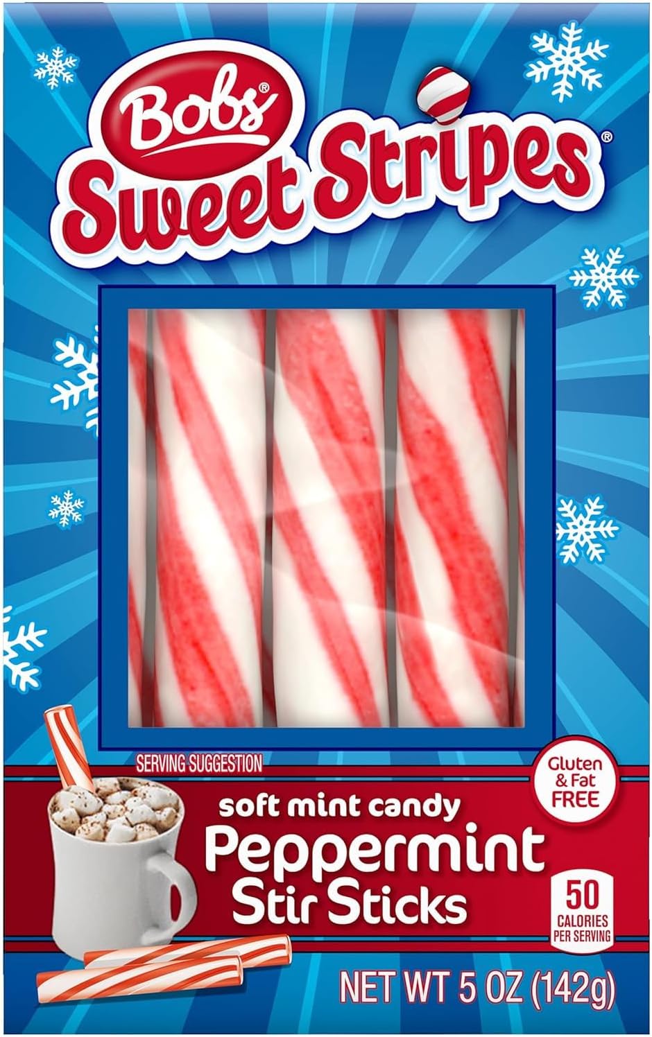 Bob's Sweet Stripes Soft Peppermint Candy (Pack of 6)