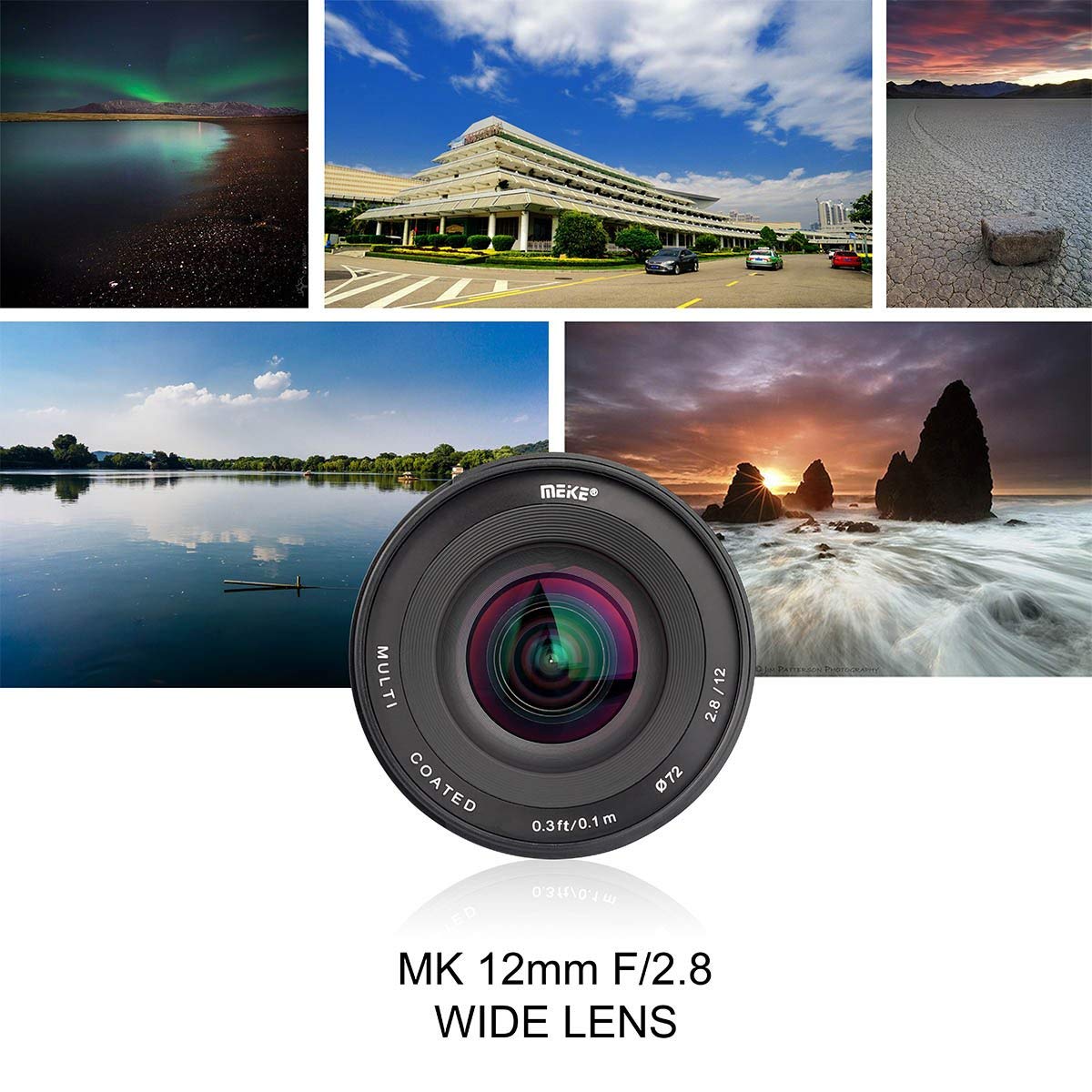 Meike MK 12 mm f/2.8 obiettivo grandangolare messa a fuoco manuale per fotocamere Panasonic Olympus Mirrorless