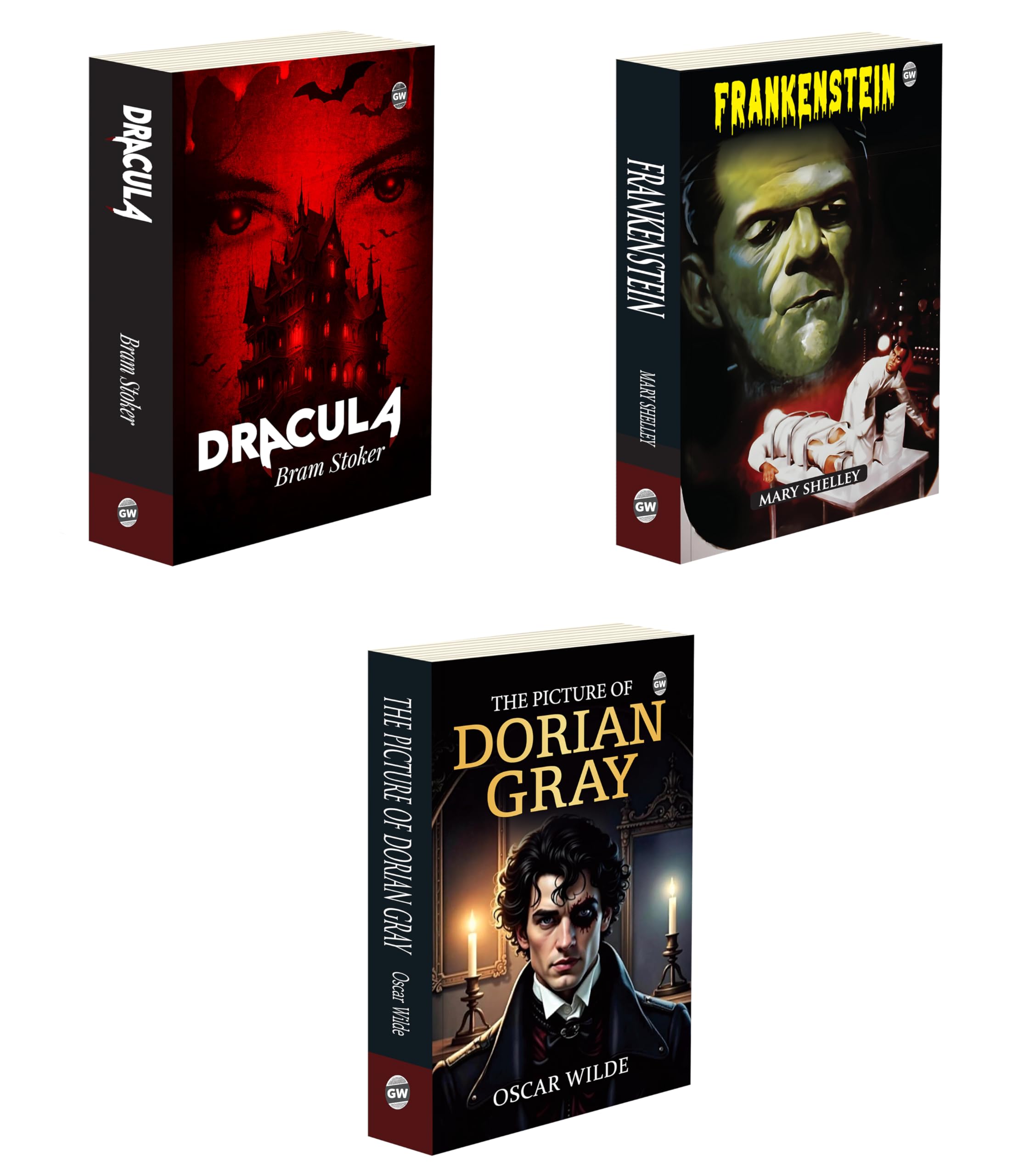 Buy Dracula, Frankenstein and The Picture of Dorian Gray