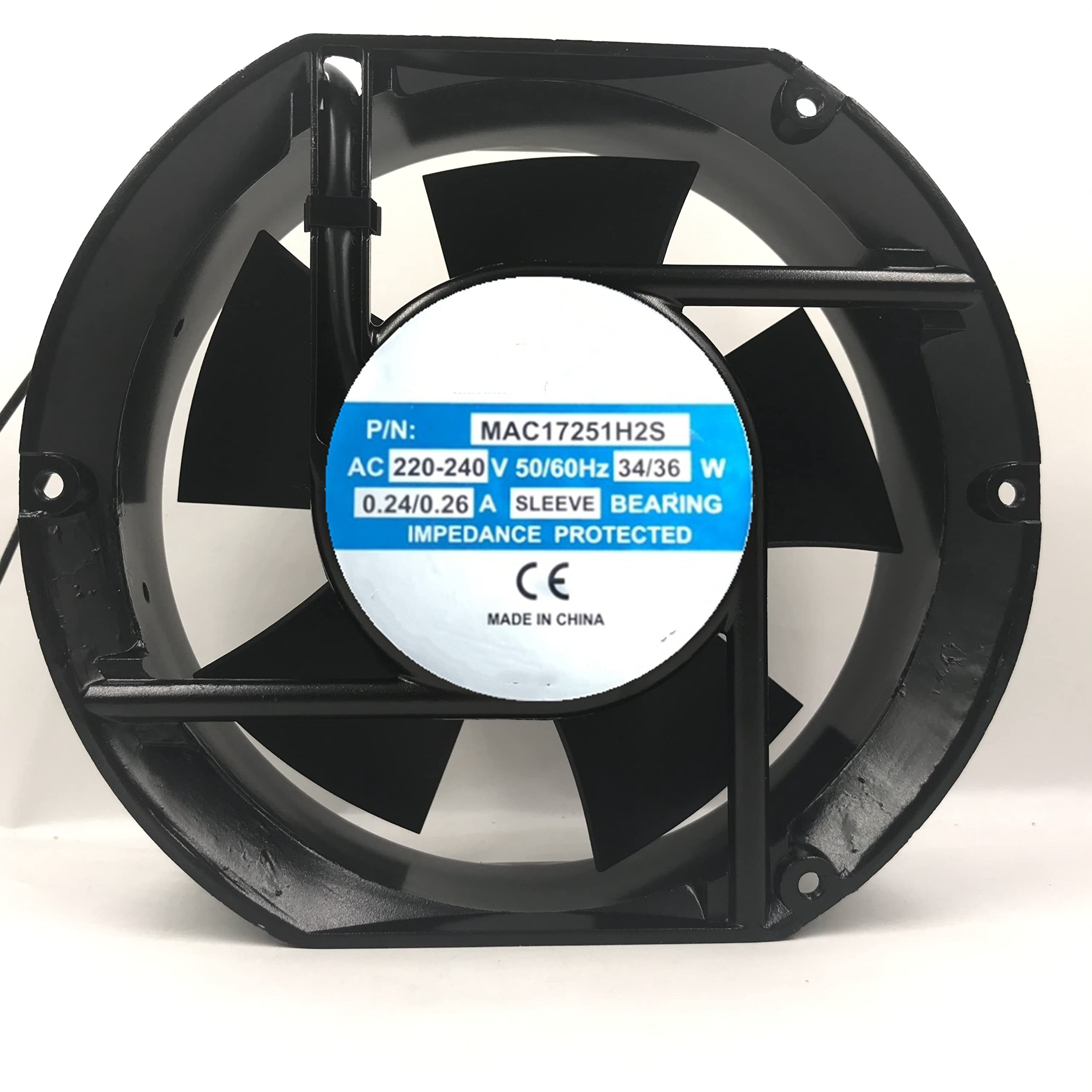 FCARUMIQP 220V 0.24A 34W 17251 Cooling Fan 172X150X51mm