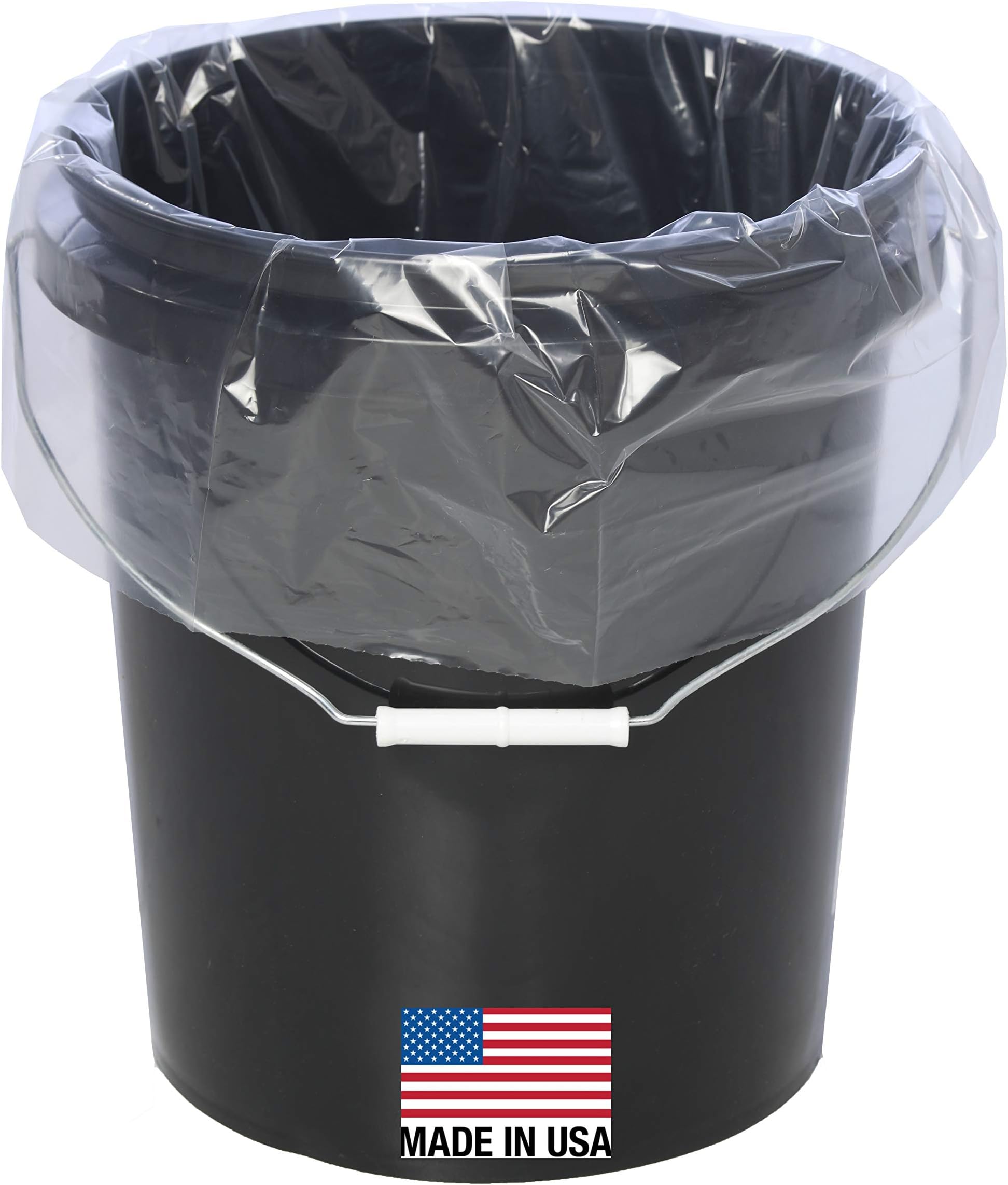 5 Gallon Bucket Liner Bags - 30 Pack, 20x24 Inch Food Grade Heavy Duty Bags For Turkey Brining, Marinating & Storage