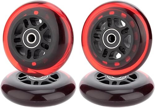 Miniatura 3 de HeyZomm Ruedas para patines en línea para exteriores e interiores, ruedas de repuesto para patines en línea 85a, ruedas de hockey con rodamientos