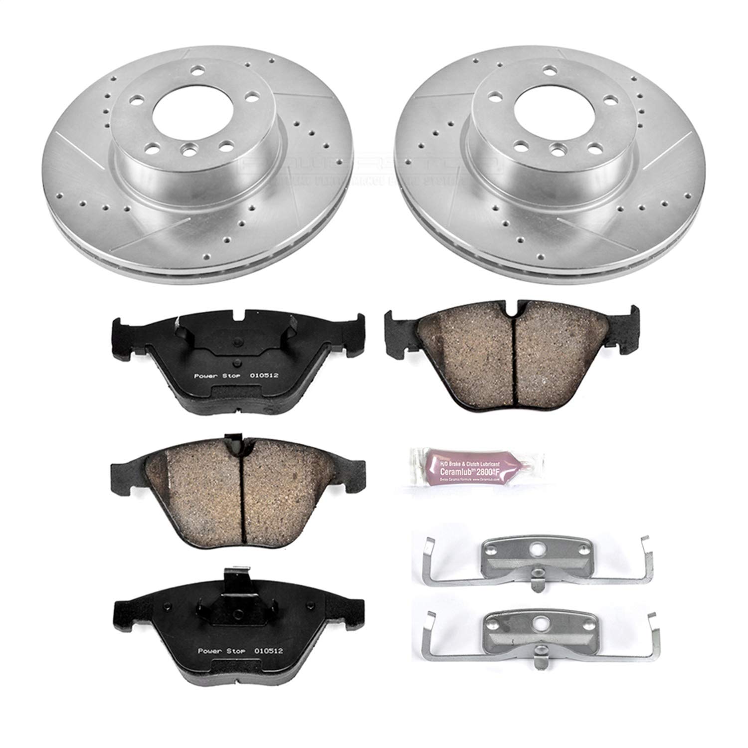 Amazon.com: Power Stop K6073 Front Z23 Carbon Fiber Brake Pads 