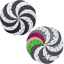 140 Pieces Wet Dry Sanding Discs, VIBRATITE 5 Inch 8 Holes Hook and Loop Sandpaper 60 to 3000 Assortment Grits for Orbital Sander Automotive Wood Metal Plastic Sanding Polishing