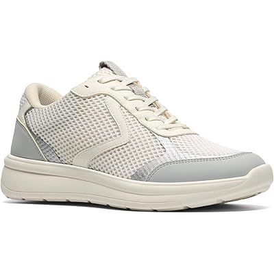 Clarks Ezrinn Tie white/grey textile