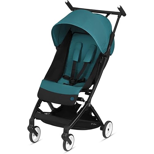 CYBEX Libelle Stroller, Ultra-Lightweight Stroller, Small Fold Stroller, Hand Luggage Compliant, Compact Stroller, Fits CYBEX Car Seats (Sold Separately), Infants 6 Months+, River Blue