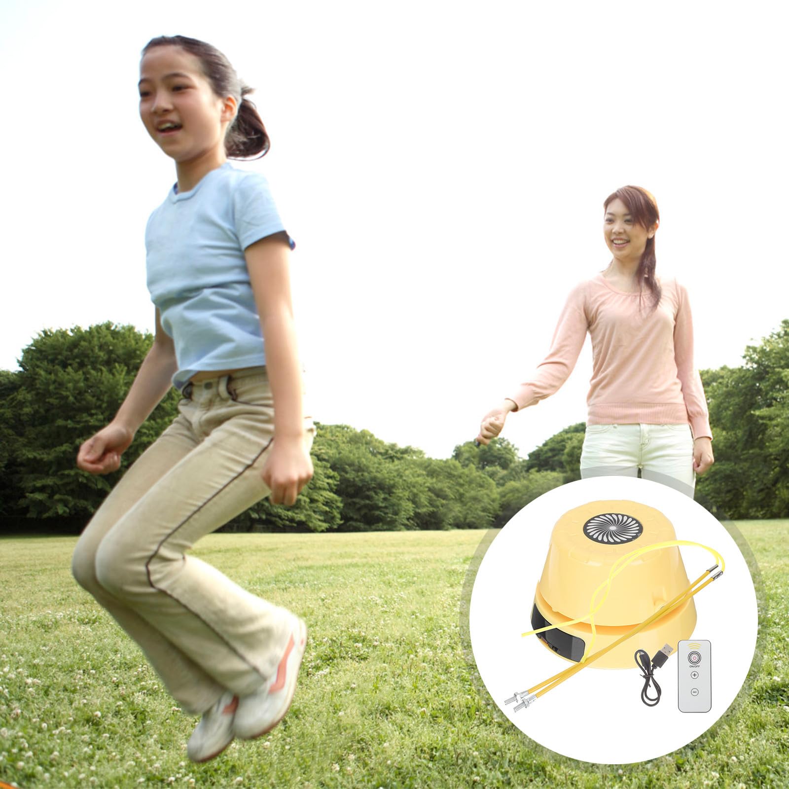 Luxshiny Corde à Sauter Automatique Électronique sans Fil en Abs Compteur USB Facile à Transporter pour Entraînement Fitness en Extérieur