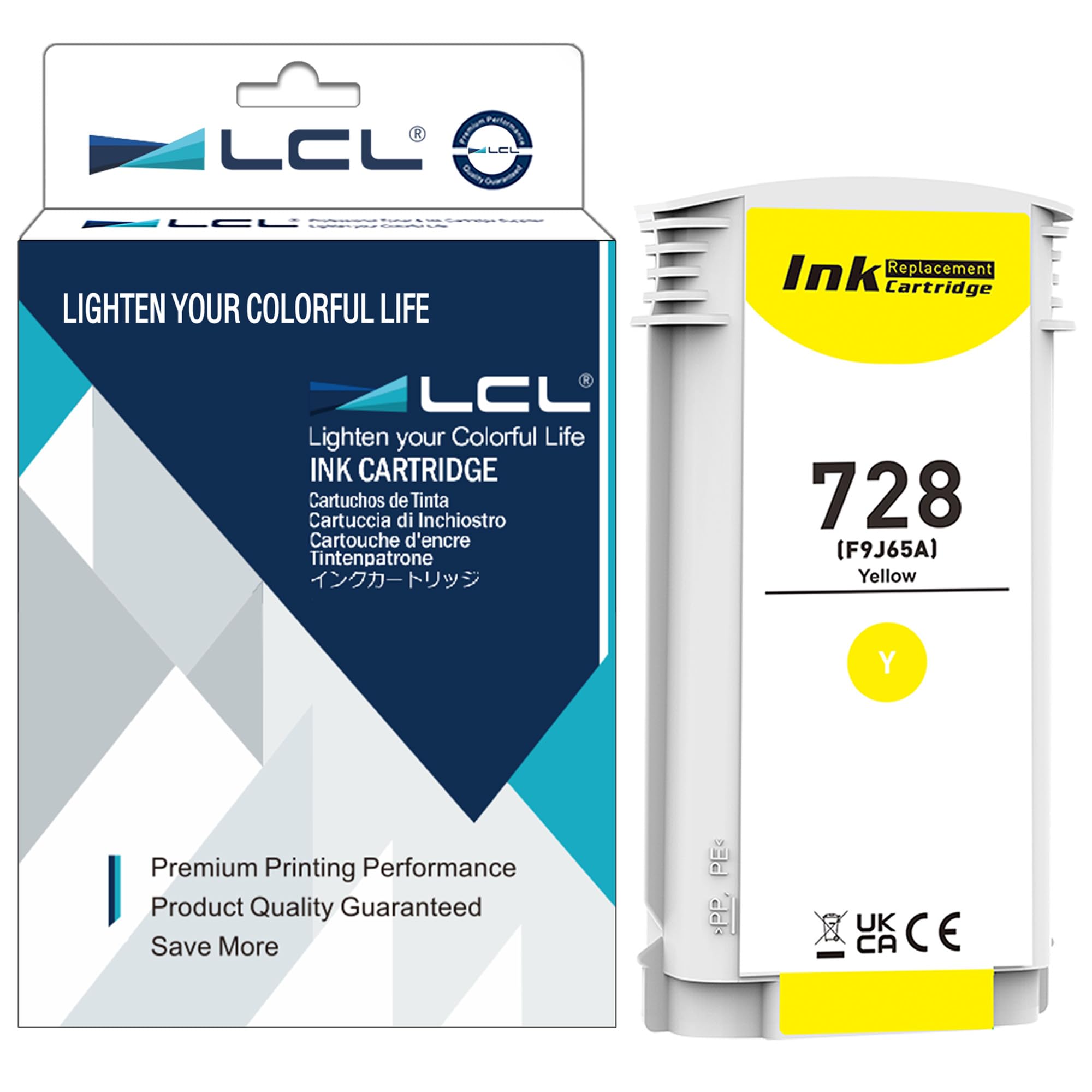 HP 728 インクカートリッジ 青 1個入り Amazon.co.jp: LCL HP用 728 F9J65A 130ML 大容量 (1パック イエロー
