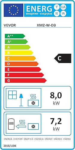 Miniatura 9 de VEVOR Calentador diésel de 8KW, calentador diésel todo en uno con ajuste automático de altitud, máximo 18045 pies, control de aplicación Bluetooth,