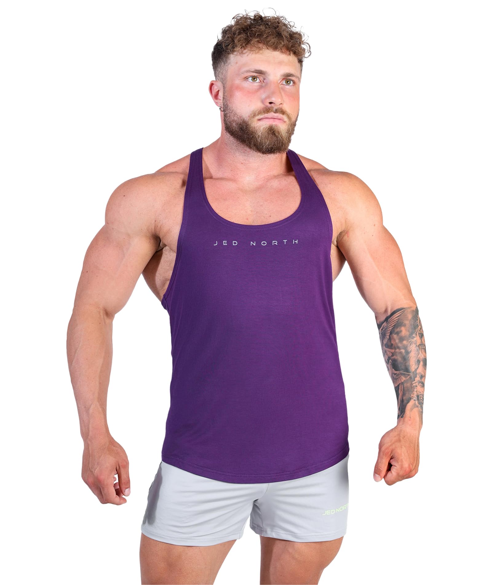 Jed North Bodybuilding Stringer Gym Tank Top Singlet Racerback
