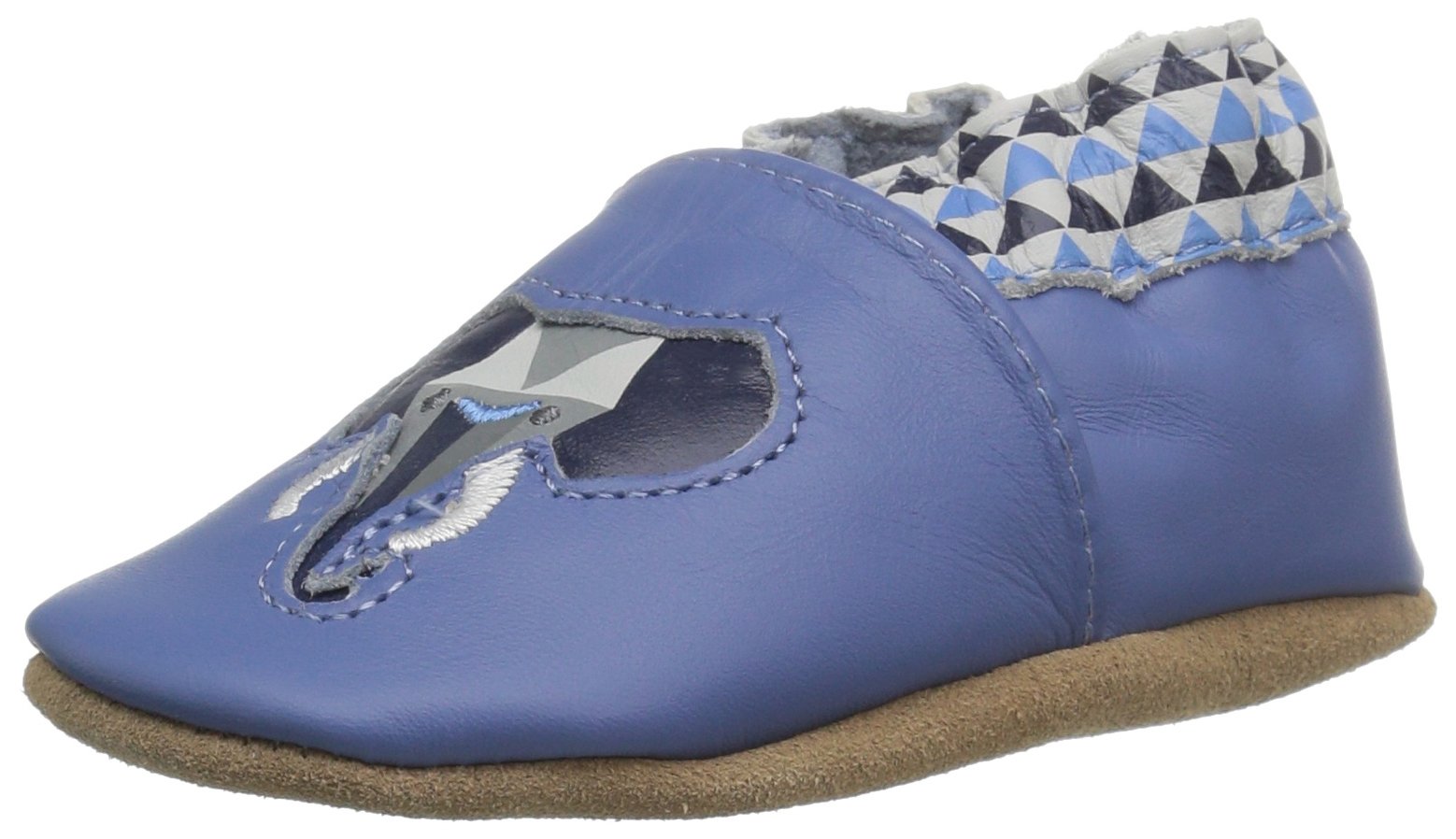 Robeez Baby Boys and Unisex Soft Soles Slip-Resistant Crib Shoes Slippers for Infant and Toddler, 0-24 Months