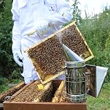 Best Bee Tuta per apicoltore in tessuto spesso e cotone di alta qualità, cerniera robusta, cappuccio rimovibile, tasche per attrezzi, tenuta per apicoltura anti vespe e api SG (L) - 2