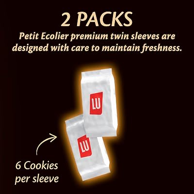 Lu Petit Ecolier European Milk Chocolate Biscuit Cookies, 5.29 oz