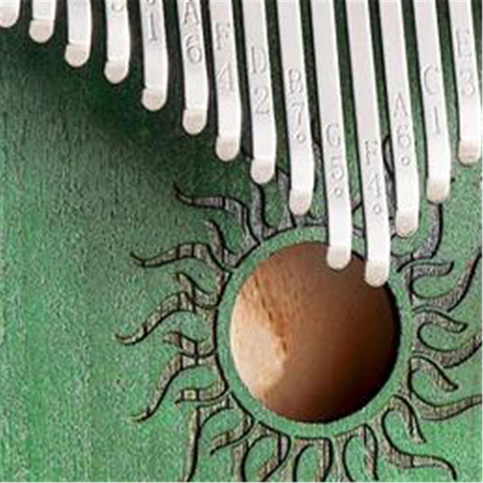 Kalimba portátil Kalimba de arce de 21 teclas | Esta kalimba es fácil de llevar.(17 key green)
