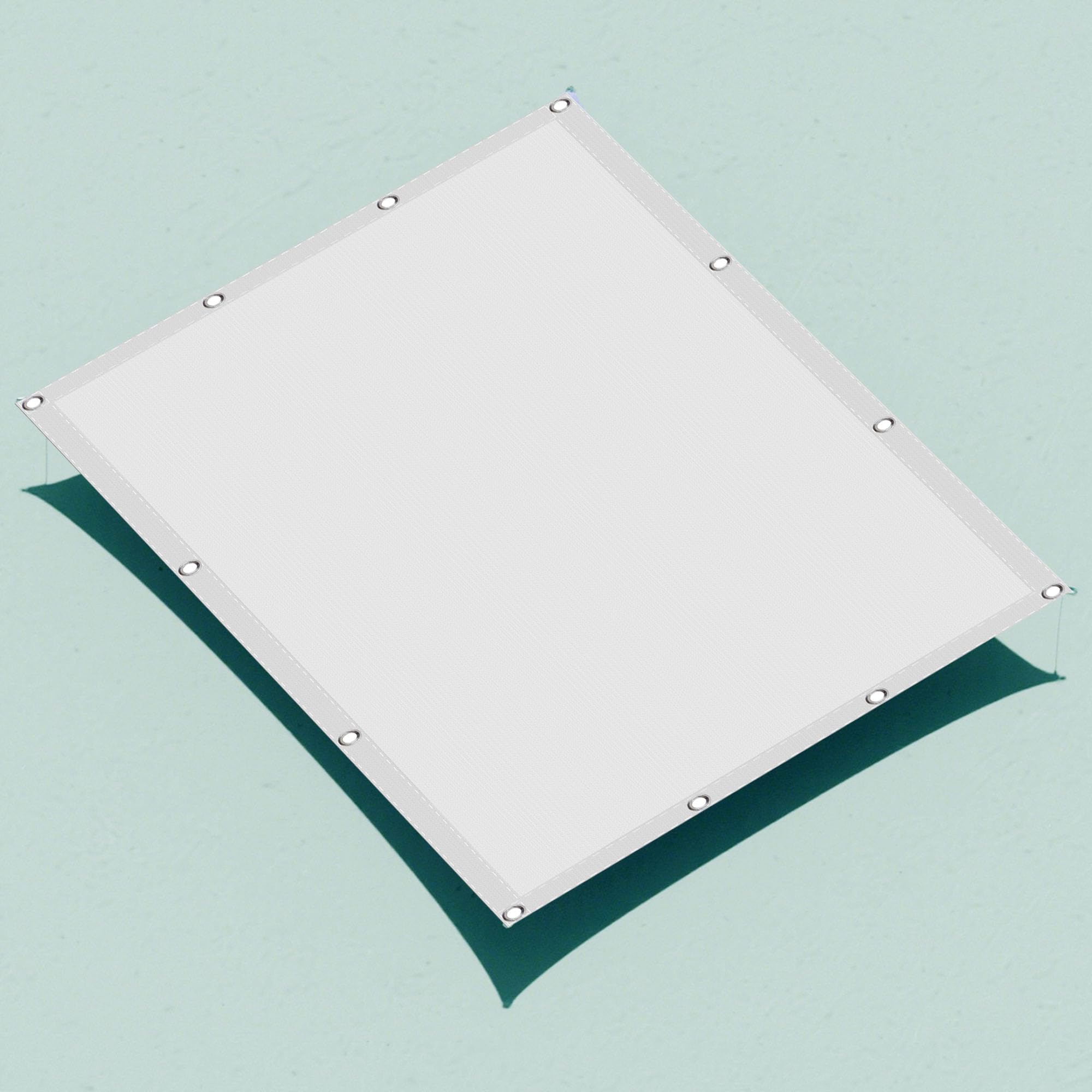 Voiles solaire blanche 1 x 4.5 m contre la chaleur et les UV