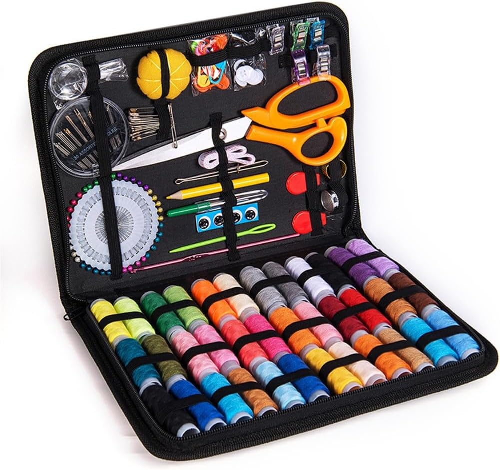ASWRTYJO Sewing Box Set Portable Multifunctional Sewing Kit Hand Sewing Sewing Storage Box Sewing Needle Sewing Box