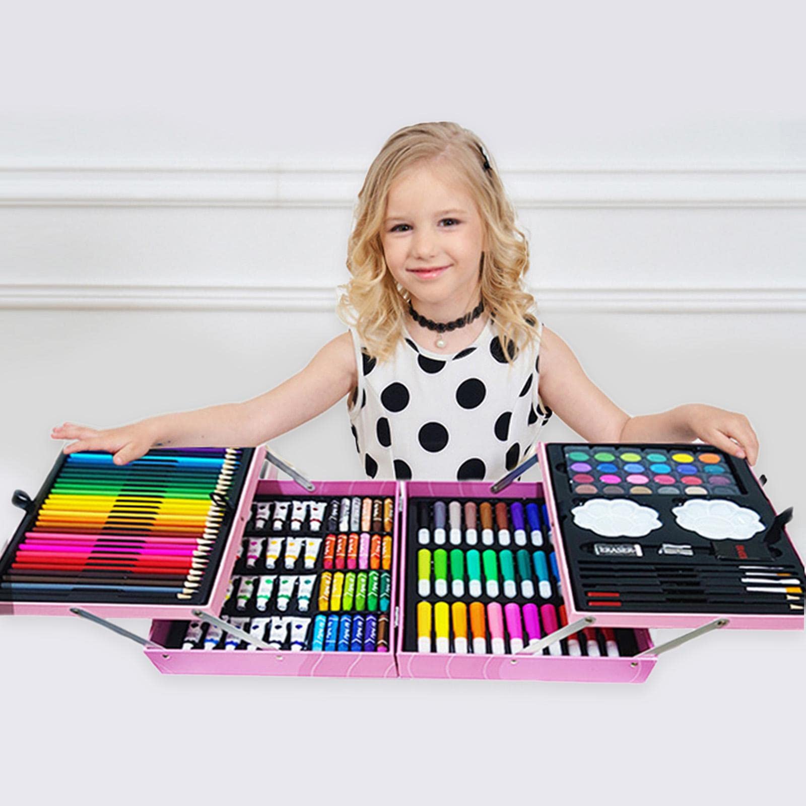 200 Teiliges Deluxe Malset Grundschule Kunstklasse Malen Schreibwaren Geschenk,