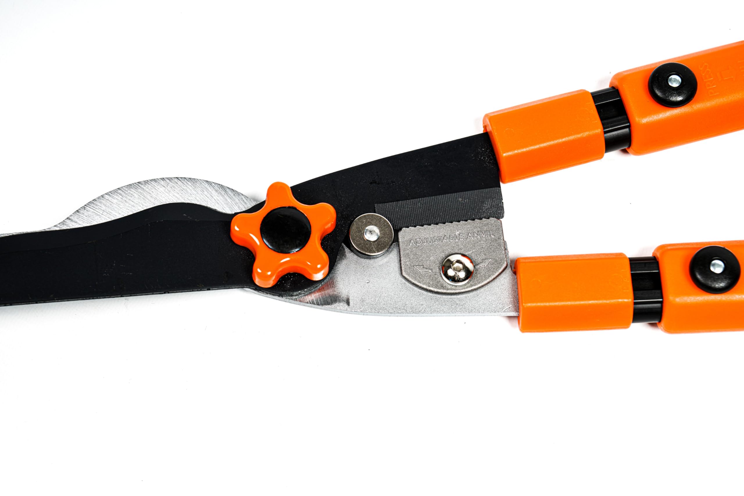 Taille-haie télescopique - Access Garden Suisse, en aluminium avec lames acier, coupe de 1 à 8 mm, sécateur intégré