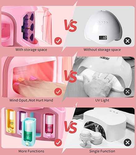 Miniatura 4 de Juego de esmaltes de uñas para niñas, secador de uñas para niños