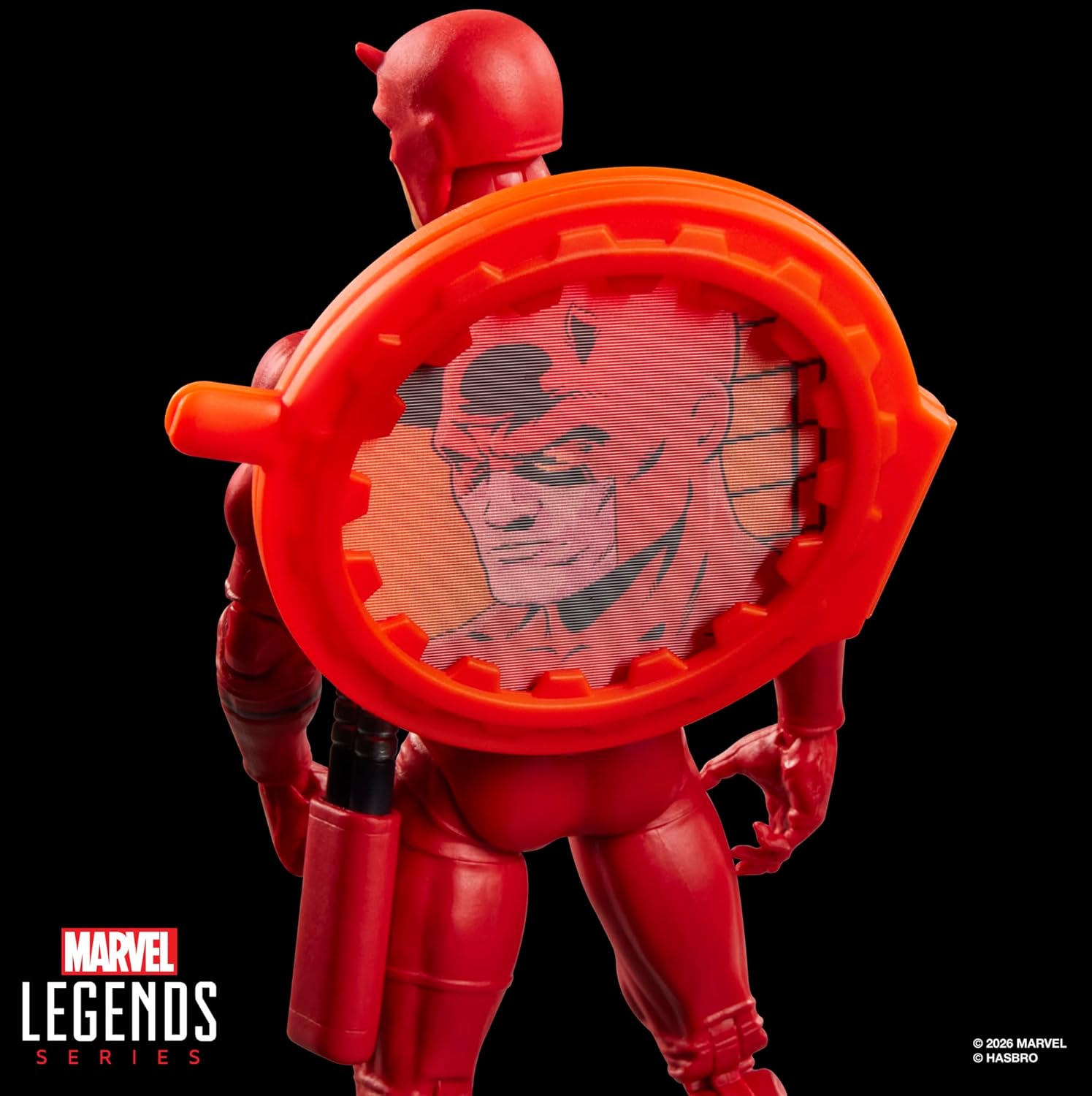Marvel Legends Series Secret Wars Daredevil, Retro Comics Collectible 6 Inch Action Figure with Lenticular Shield
