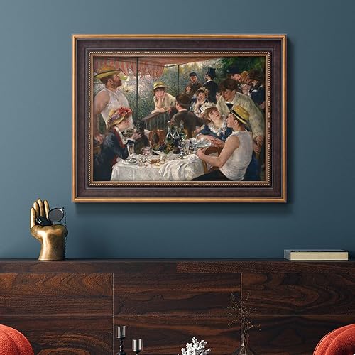 Miniatura 5 de Renditions Gallery Lienzo decorativo para pared, almuerzo de la fiesta en barco, arte abstracto de Pierre-Auguste Renoir para dormitorio, comedor,