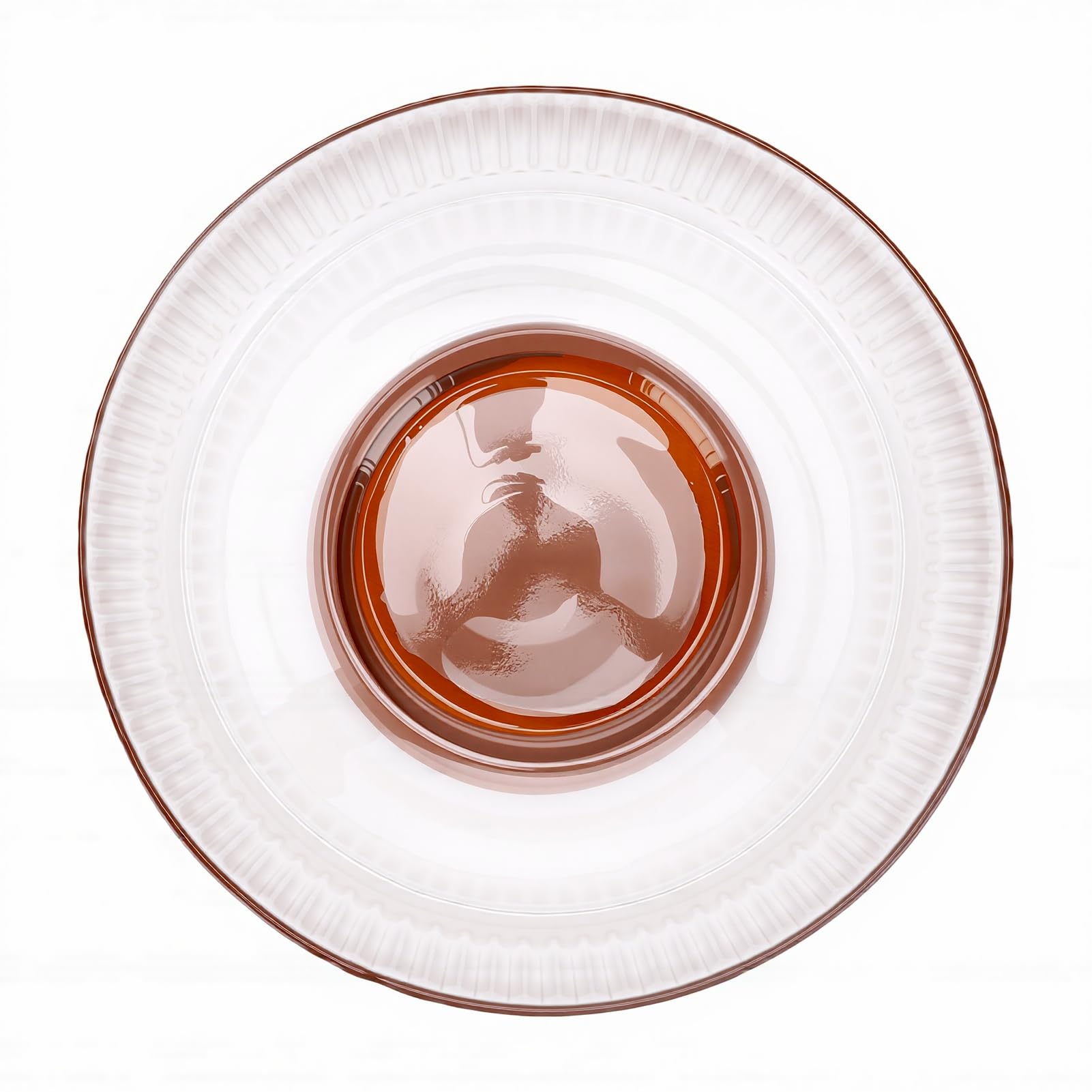 Karlak Saladier en Verre nervuré au Design élégant avec Base en Bois et Couvercle pour les Dîners de Famille 17,5 Cm (S)