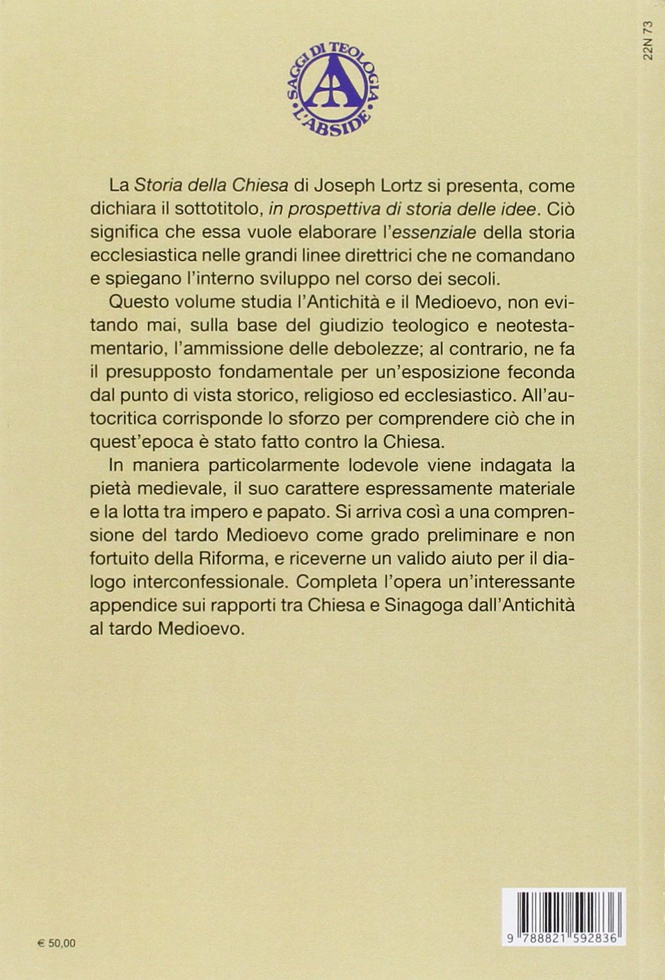 Storia della Chiesa in prospettiva di storia delle idee. Antichità e Medioevo (Vol. 1)