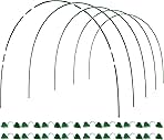 MAXPACE Greenhouse Hoops for DIY 2.8ft or Wider Grow Tunnel, Rust-Free Fiberglass Support Hoops Frame for Garden Fabric, DIY Plant Support Garden Stakes, Gardening Supplies, 25pcs