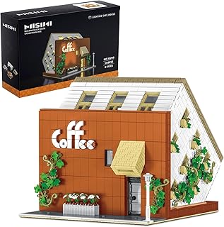 MISINI 10209 Japanese Street View Architecture Upside Down Coffee House, 3118 Pieces MOC Modular Design, Toy Gift for Adults and Teens, Compatible with Lego