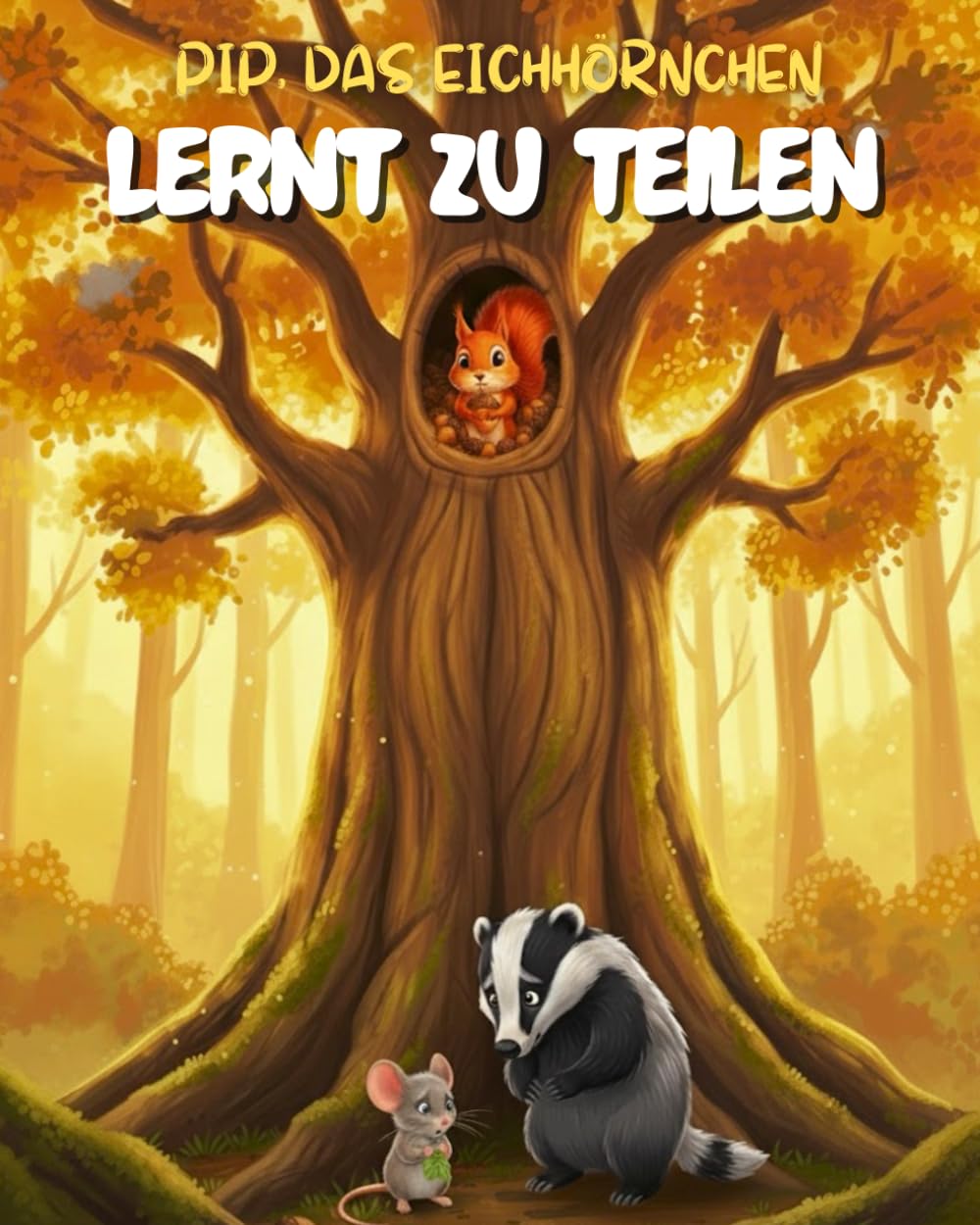 Pip das Eichhörnchen Lernt zu Teilen: Eine herzerwärmende Geschichte über Freundlichkeit, Freundschaft und die Freude am Geben