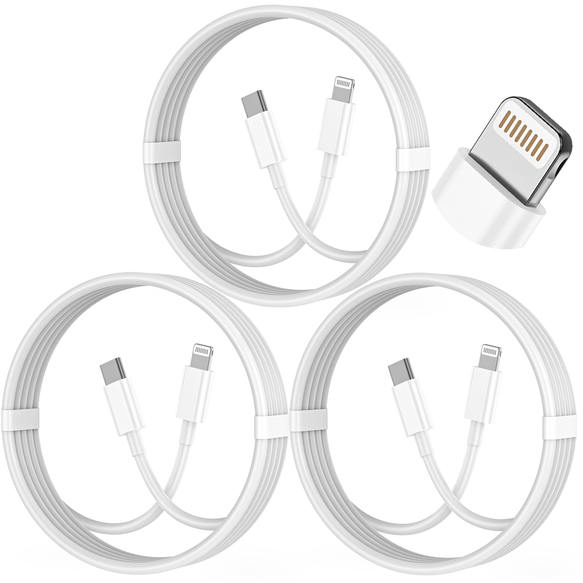 Amazon.com: USB C to Lightning Cable 3Pack 6FT Type C Charger Fast