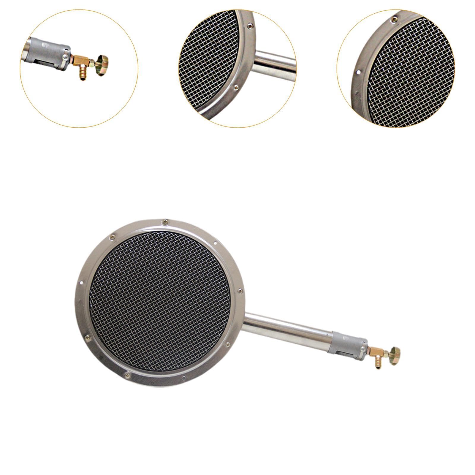 F Fityle Bruciatore a infrarossi per Barbecue Bruciatore per rosolatura Facile da Usare Accessori Rotondi Attrezzatura per Riscaldamento in Metallo Bruciatore