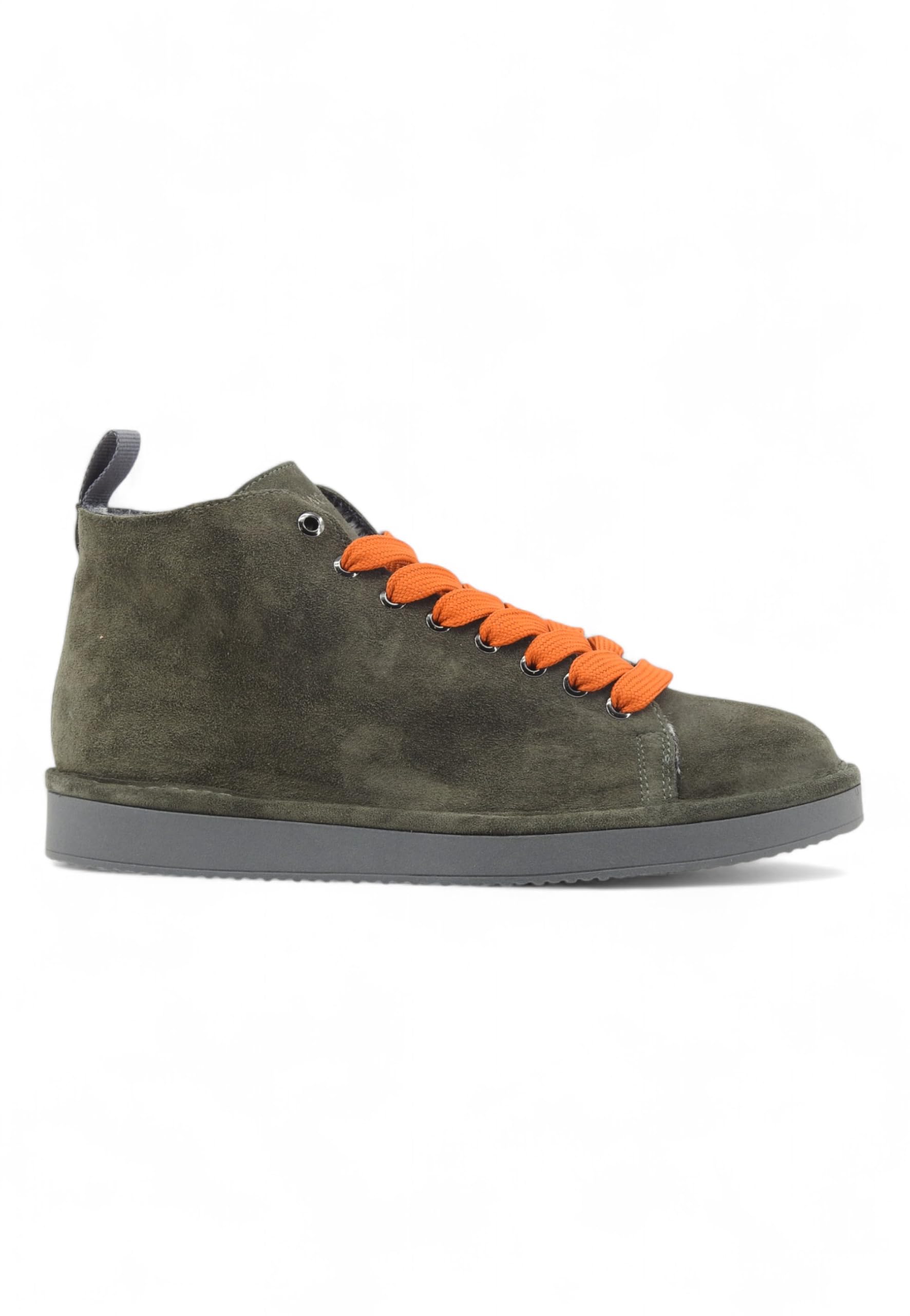 PANCHIC Polaco de hombre P01 de ante gris y cordones naranjas - P01M016 00882190 - Talla