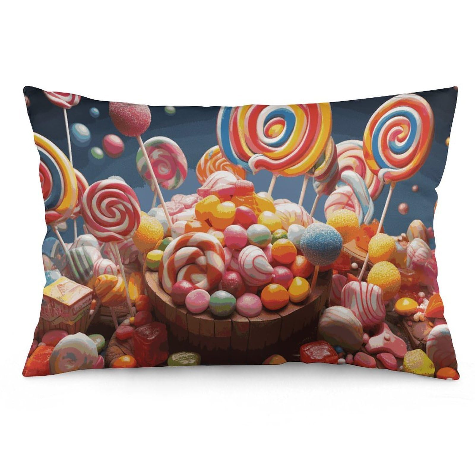 NONHAI 2 Pack Pillow Cases for Hair and Skin, Soft Breathable Pillow Case Covers with Hidden Zipper, Colour Candy Pillowcase 12 "x20 Pillow Covers for Sleeping Gift