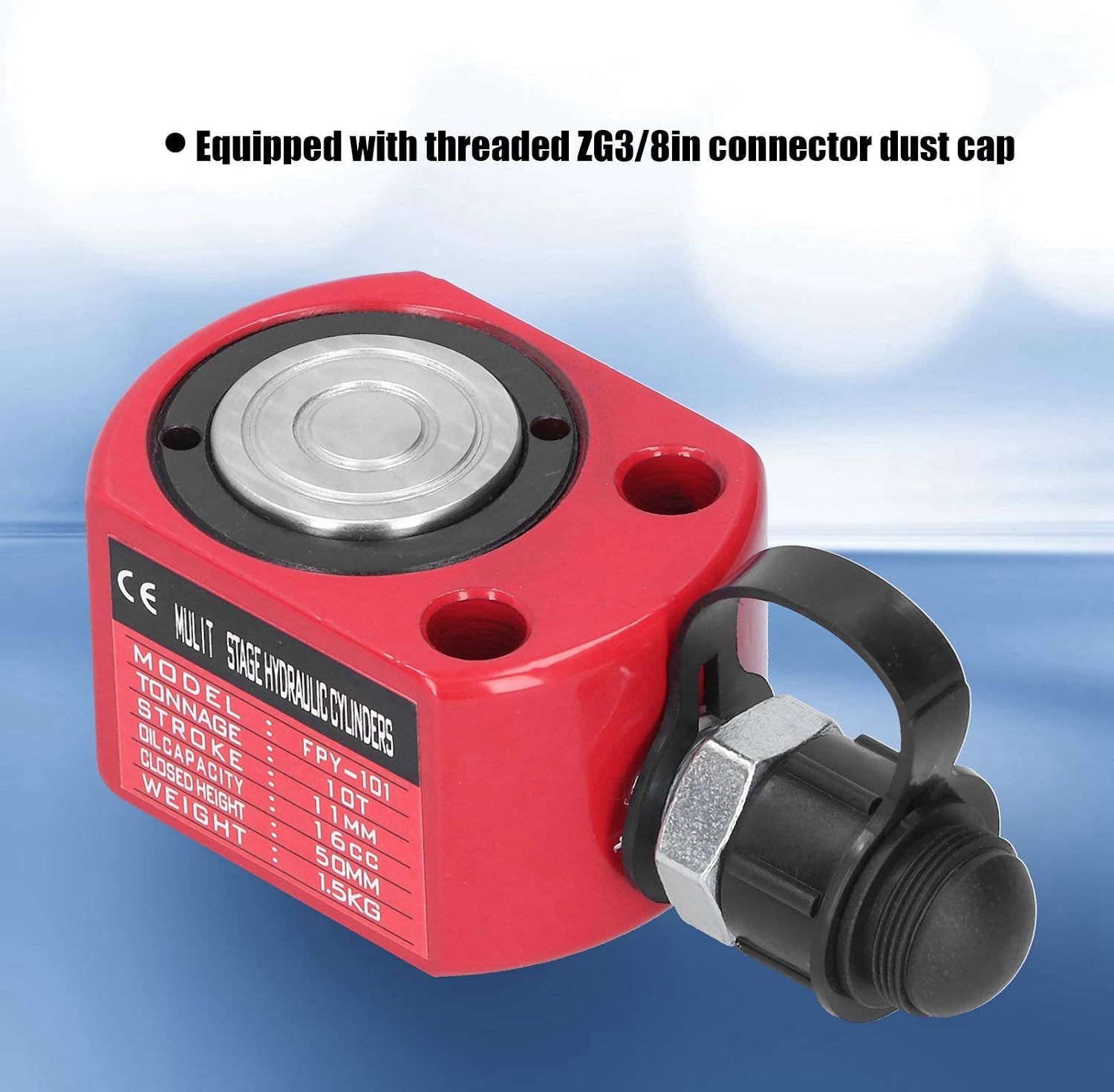 Separate Hydraulic Cylinder,Red Ultra-Thin Industrial Accessories FPY-101 10T 16CC