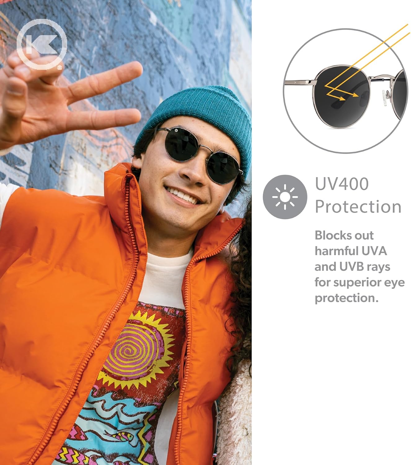 Knockaround Love & Haights Polarized Sunglasses for Men & Women - UV400 Protection - Image 3