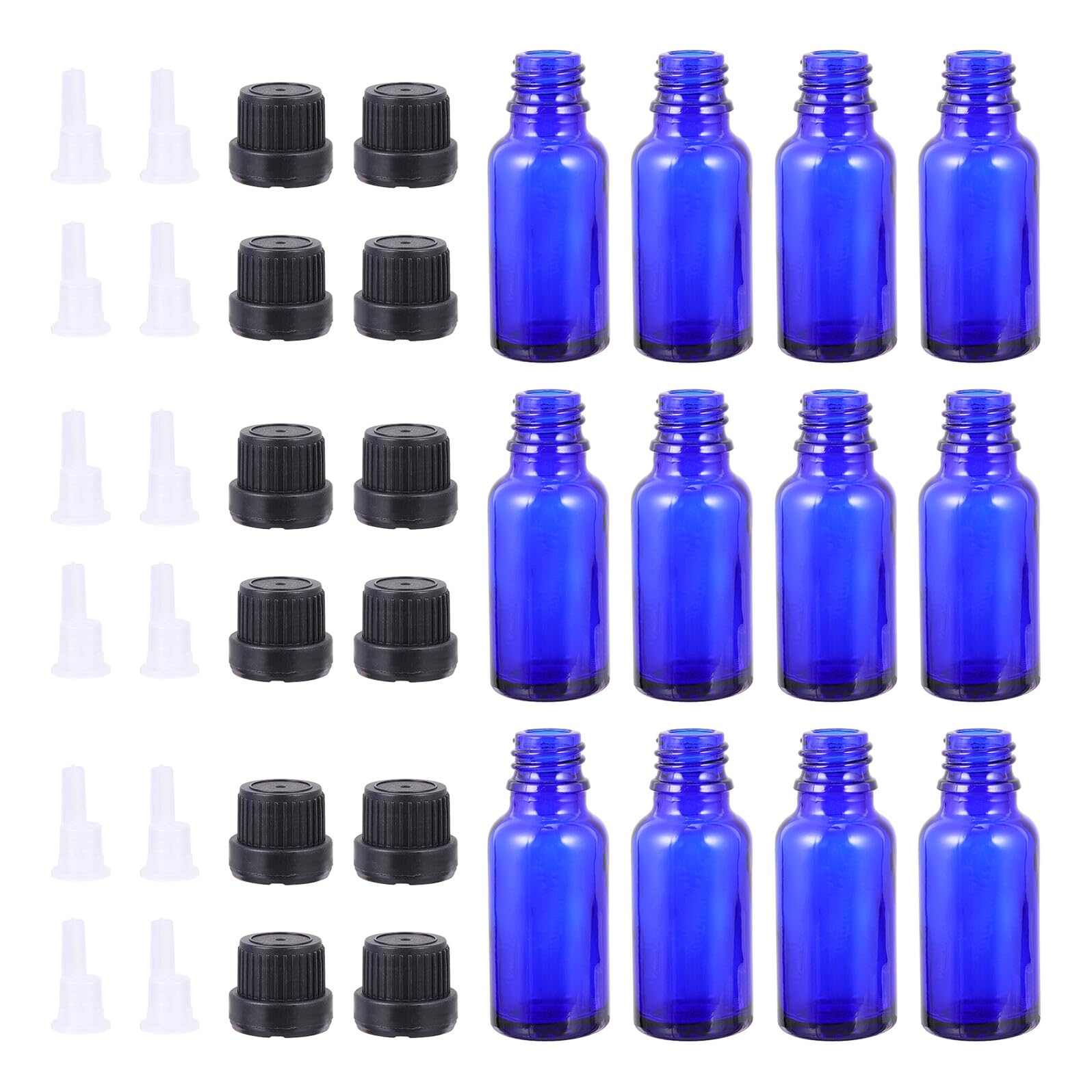 Alipis 15 pezzi Bottiglie Contagocce in Vetro per Aromaterapia Bottiglie Liquido Ricaricabili Compatte e Ermetiche per Viaggi e Uso Quotidiano