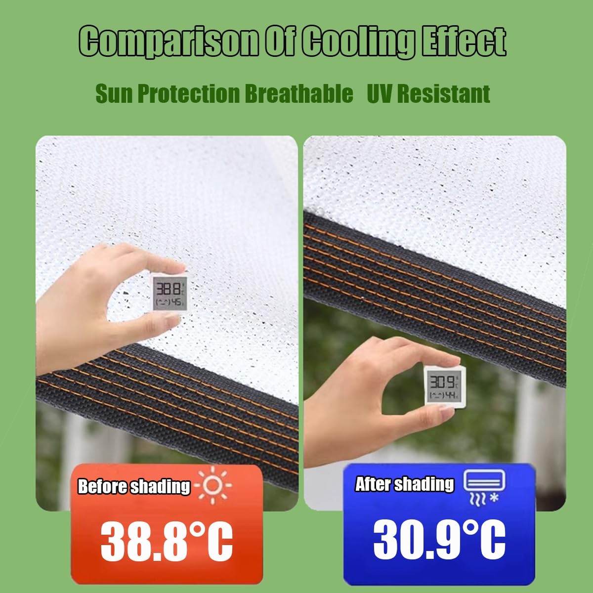 Red De Sombra 50% Tasa De Sombreado Vela De Sombra Blanco Paño De Sombra Con Ojales 1x2m 2x3.0m 3x4m 4x5m 5x6m 6x7m 7x8m 8x9m 9x10m Malla Sombreo Para Flores Plantas Invernadero Patio(1.5x3.0m)