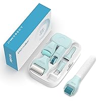 Vista 6 de Kit de Rodillo Derma 10 en 1, Rodillo de Microagujas de 0.25mm, Rodillo Derma de Microagujas con, Rodillo de Belleza Facial, Herramientas de Cuidado