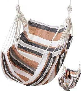 Hamaca colgante mecedora, columpio colgante, silla de hamaca, sillón al aire libre, habitación juvenil niña, máx. 500 libras de grosor, hamaca ampliada para dormitorios universitarios